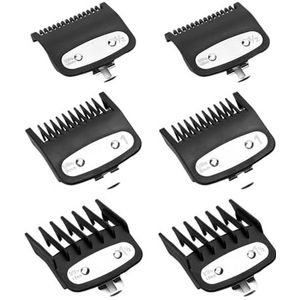 SAIIURV 6 stuks Clipper Guards voor Wahl Tondeuses, Tondeuse Guards (zwart)