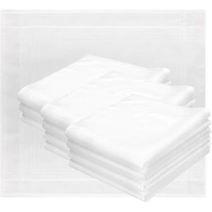 Betz 12 stuks heren stoffen zakdoeken set Lord 3 grootte 43x43 cm 100% katoen