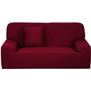 XYWHPGV Stretch Sofa Cover Stoel Loveseat Bank Hoes, Wasbaar in de Machine, Stijlvolle Meubelbeschermer met Een Kussenhoes Bordeaux Sofa-4seater(badbe 732fb f222a 746b6 c23d2 bae3d