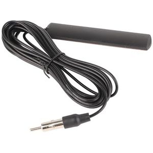 ANT-309 Auto Radio Antenne - Keenso Universele Auto FM Radio Antenne Patch Zwart Radio Antenne Versterker Aerial Voorruit Mount 85-112MHZ 5M Kabel Antennes