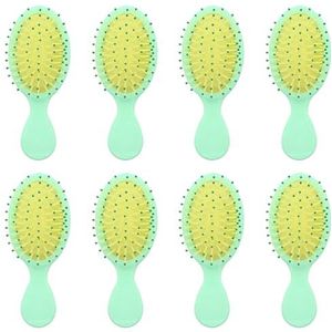 8 Pack Mini Wet Hair Brush, WINCUR Kleine Ontwarrende Ontwarrende Haribrushes voor nat en droog haar met gemak knopen zonder tranen of breuk, perfect voor bruidsmeisjes geschenken en feestgunsten