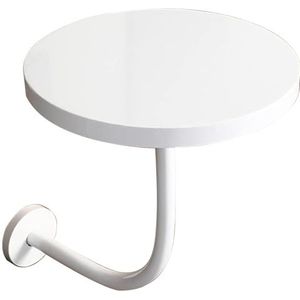 Bartafel Klassieke bistro-pub meubeltafel - 40cm/50cm ronde bartafel, cocktailtafel, wandgemonteerde bijzettafel, koffie-eettafel, woonkamertafel, wit (Size : 40x40x45cm)