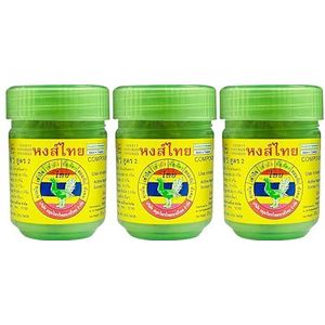 Hong Thai - Hongthai Brand - Nasale Aromatherapie - Groene Fles - 3 x 40 g