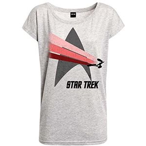Star Trek Free Flight dames los shirt grijs gemêleerd, grijs, S