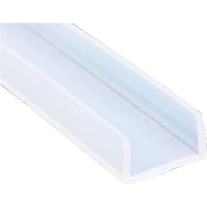 Rubberen glasafdichtingsstrip, U-kanaal siliconen rubberen douchedeur glasafdichtingsstrip, randafwerking beglazing weerstrip randbescherming 1 stuk (22 mm x 18 mm x 1 meter)(22MMX14MMX1METER)
