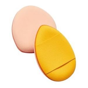 Vrouwelijke Mini Draagbare Facial Poeder Foundation Puff Make Up Concealer Spons Cosmetica Universele Huid voor Reizen Geel