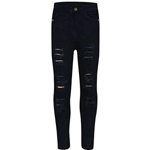 A2Z 4 Kids Kinderen Meisjes Mager Jeans Ontwerper Denim - Girls Jeans JN28 Jet Black 13-14