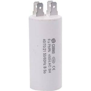 CBB60 450V 6uf Bedrijfscondensator 4-polige motor voor elektrische machine waterpomp QB60 vierpolig