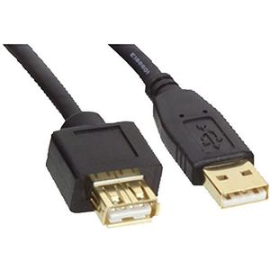 Tripp Lite U024-006 afgeschermde USB 2.0 verlengkabel (stekker/bus) 1,8 m zwart