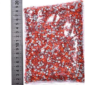 14400Pcs/Bulk Groot Pakket SS6-SS20 Glitter Kristallen Steentjes Glas Strass Voor-Oranje, SS12-14400pcs