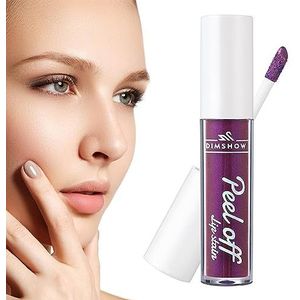 Peel Off Lippenstift Vlek | 0.12Fl Oz Waterproof Lipstick Langdurig | Waterproof Liquid Lip Stain Tint, Nonstick Cup Lipgloss Makeup For Women Girls Qiongni