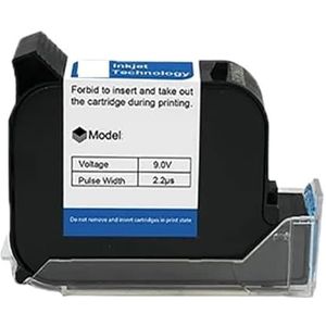 12,7 mm cartridge thermische inkjetprintercartridge sneldrogend zwart rood geel blauw groen waterdichte oplosmiddelinkt Breed printmateriaal(Red)