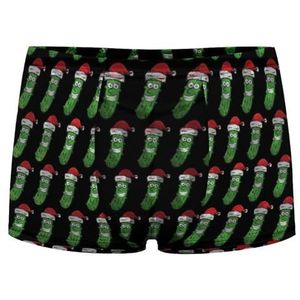 Kerst Augurk Heren Boxer Slips Sexy Shorts Mesh Boxers Ondergoed Ademend Onderbroek Thong