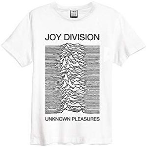 Amplified Heren Joy Division-Unknown Pleasures T-shirt, Wit (Wit Wh), L