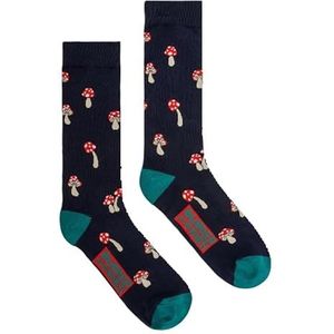 Socks Burger and Fries Sokken BF1011 Kleur 5610 Mushroom on the Rock Maat 41-46, Blauw, 43