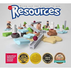 Taksa Toys Resources® Fun Pack 36 stuks - Alternatieve bouwblokken, creatief bouwspeelgoed voor kinderen, geïnspireerd op de natuur, Montessori educatief speelgoed