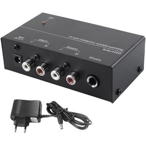Phono Voorversterker, platenspeler, voorversterker voor platenspeler, phono-voorversterker met Mm scansystemen, phono preamp voor platenspeler met DC 12V voeding, RCA input en output