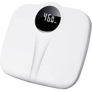 Weegschaal Lichaamsvetweegschaal Met Een Gewicht Van Elektronische Digitale Weegschaal Weegschaal Badkamerweegschaal Personenweegschaal(White)