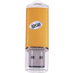 Eighosee 32GB USB Stick 2.0 Memory Stick Flash Drive Memory Stick data-opslagstick Goud
