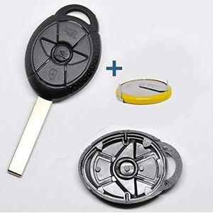 Autosleutel draadloze afstandsbediening, 1 x behuizing 3 knoppen + 1 x vast ingegoten blanco + 1 x LIR2025 batterij voor mini
