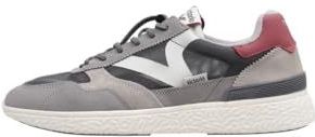 victoria 1985 Basket Anima Mesh & onderdelen splitleer & retro logo 8805102 voor heren, Grijs, 39 EU
