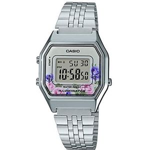 Casio LA680WEA-4CEF Collection LA680WEA Dameshorloge, retro,zilver