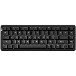 AK680MAX Bekabeld mechanisch toetsenbord met magnetisch design met lage latentie en ergonomische zijsnijmachine voor kantoor- en game-gebruik, compatibel met verschillende systemen, zwart