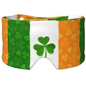 Ierse vlag print slaap oog oor masker zachte en comfortabele oogblinder blinddoek schaduw voor mannen vrouwen
