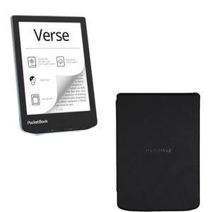 PocketBook Verse Bright Blue + Zwart PocketBook hoesje