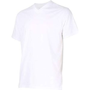 Götzburg 741275 V-shirt, verpakking van 6 stuks, wit, 3XL