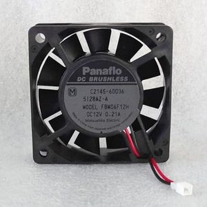 FBM06F12H 12V 6020 Fan 6CM 2line Double Ball Chassis Power Cooling Fan