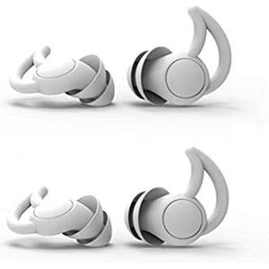 Oordopjes for slaap, herbruikbare ruisonderdrukkende oordopjes om te slapen, oordopjes for slaap of werk, anti-geluid Super Noise Reduction, studentenslaapzaal (kleur: rood, maat: 2layer+3layer) (Col