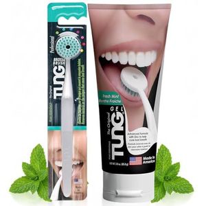 TUNG Borstel en gel tongreiniger Starter Pack