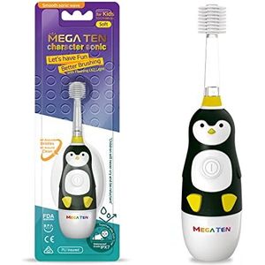 MEGA TEN elektrische tandenborstel voor kinderen pinguïn