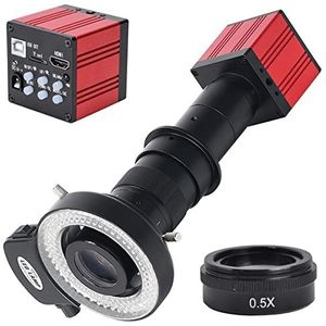 Handheld Digitale Microscoop Accessoires 51MP Microscoop Camera 180X Lens USB 1080P Industriële Elektronische Digitale Microscoop Microscoop Accessoires (Kleur: Rode Camera Volledige kit)