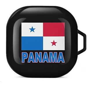 Pride of Panama - Panamese vlag oordopjes hoesje compatibel met Samsung hard shell beschermhoes zwart-stijl