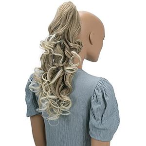 CAISHA 50cm Haarstukje Vlecht Paardenstaart Haarextensies Volumineus Golvend Dunkelblond Mix H64