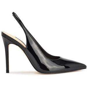 Nine West Women's Feather Pump, Black Patent 002, 8
