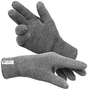 INDICODE Heren Jason Gloves | Handschoenen met fleecevoering Lt Grey Mix M/L