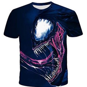 Venom T-shirt, uniseks, 3D-print, zomer, ronde hals, sport, vrije tijd, korte mouwen, fitness, outdoor T-shirt