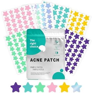 240 stuks hydrocolloïde puistjes, patches voor puistjes in stervorm met theeboomolie, salicylzuur, pimple-pleisters, dag en nacht, onzichtbaar en waterdicht, ademend