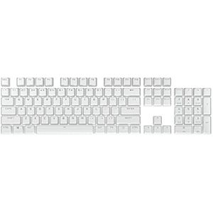 PBT Double-shot Pro Keycaps Arctic White (compatible met standaard onderste rij & Cherry stem)