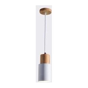 LANGDU Moderne minimalistische LED-kroonluchter, decoratieve hanglamp in slaapkamer, nachtkastje, eetkamer, bar, keukeneiland, lange draad hanglamp, E27-basis(Color:White)