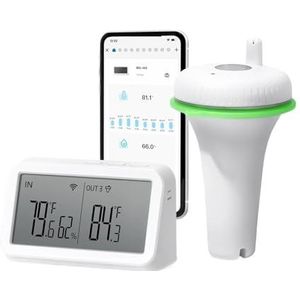 2e Generatie Draadloze Drijvende Zwembadthermometer Met IBS M2 Wifi-gateway Combo Waterdichte Digitale Thermometer For SPA-vijver