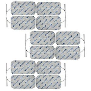 StimPads EMS en TENS elektrodenpads, 12 stuks 50 x 90 mm elektrodenpads met 2 mm universele pinaansluiting, betrouwbaar en kwalitatief hoogwaardige kleefektroden, gecertificeerd medisch hulpmiddel