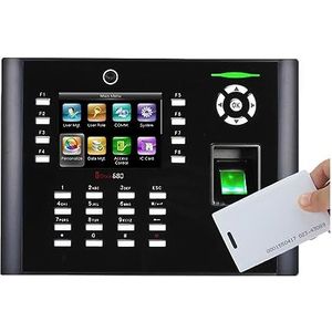 Klokkenmachines voor kleine bedrijven, ILock680/660 Biometrische vingerafdrukherkenning Tijdregistratie- en toegangscontrolemachine Optionele RFID-kaartlezer Prikklok(IClock680-ID)