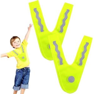 Hi Vis Vesten voor Kinderen, Fluorescerend Geel, One Size