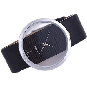 Polshorloge Polshorloges Luxe roestvrijstalen horloge Leer quartz horloge Rond damespolshorloge Lichtgewicht moderne horloges Mode-stijl