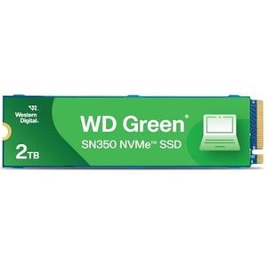 WD Green SN350 2TB NVMe Internal SSD Solid State Drive - Gen3 PCIe, QLC, M.2 2280, Up to 3,200 MB/s