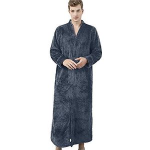 Flanellen oversized badjas unisex voor vrouwen en mannen kamerjas sauna toga reizen badjas Knuffelzachte sauna kamerjas